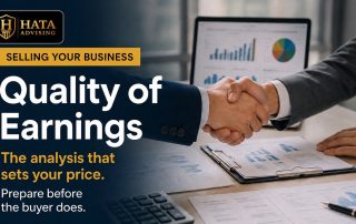 Hata Advising: quality of earnings before selling your business.